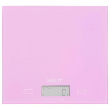 Ваги кухонні Saturn рожеві (ST-KS7810)