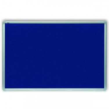 Дошка текстильна, 90х120 см, алюмінієва ALU23 рамка, синя/сіра 2x3 (TTA129)