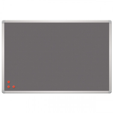 Дошка магнітно-текстильна, 45х60 см, сіра рамка PinMag 2x3 (TPA456)