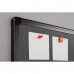 Дошка магнітно-текстильна, 45х60 см, чорна рамка PinMag 2x3 (TPAB456) Фото 1