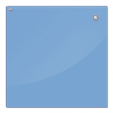 Дошка скляна, магнітно-маркерна, 45х45 см, блакитна 2x3 (TSZ4545N)