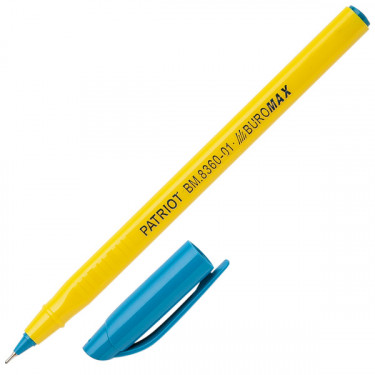 Ручка масляна 0.5 мм, синя Patriot Buromax (BM.8360-01)