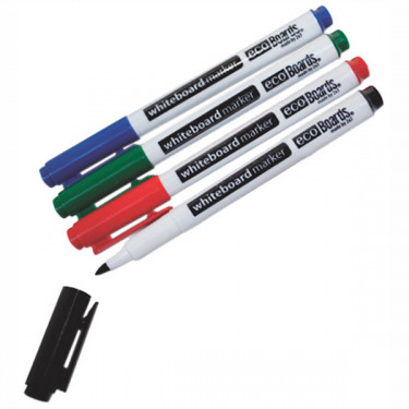 Набір маркерів еcoBoard для сухостиральних дошок, 3 мм, 4 шт 2x3 (AS119)