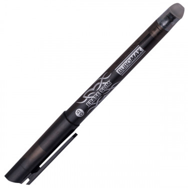 Ручка гелева Пиши-стирай 0.5 мм, чорна Erase Slim Buromax (BM.8300-02)