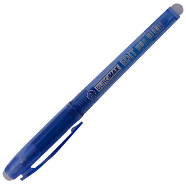 Ручка гелева Пиши-стирай 0.7 мм, синя Edit Buromax (BM.8301-01)