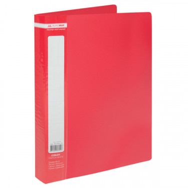 Папка пластикова, A4, з 60 файлами, червона Jobmax Buromax (BM.3621-05)