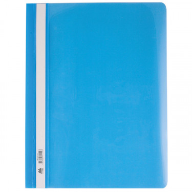 Швидкозшивач пластиковий А4, глянцевий, блакитний Buromax (BM.3311-14)