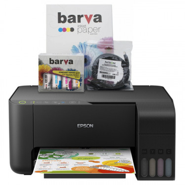 Комплект для друку Printer kit 4в1 БФП EcoTank L4150 + чернила Barva + бумага Barva + кабель A4, Wi-Fi Epson