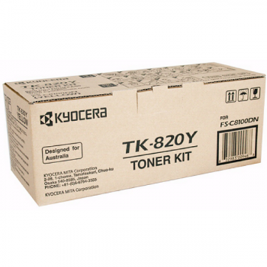 Тонер картридж TK-820 жовтий Kyocera Mita (1T02HPAEU0)