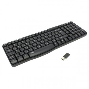 Клавіатура бездротова E1050 Wireless, чорна Rapoo