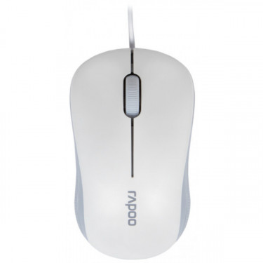 Миша USB N1130 Lite, біла Rapoo