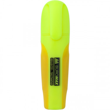Маркер текстовий з гумовими вставками, 2-4 мм, жовтий Neon Buromax (BM.8904-08)