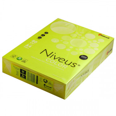 Папір офісний Niveus Color А4, 80 г/м2, Neo NEOGB, 500 листів, жовтий Mondi (9003974460444)