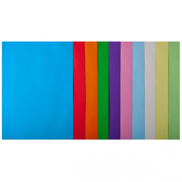 Набір кольорового паперу А4, 80 г/м2, 50 листів, 10 кольорів Pastel+Intensive Buromax (4823078962447)