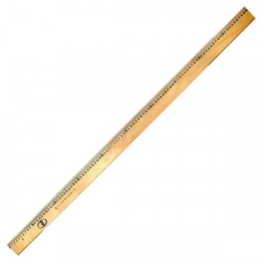 Лінійка дерев'яна, 100 см, шовкографія Mizar (ЛК-002-МВ/103006)