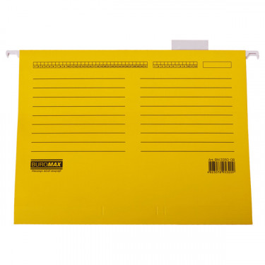 Файл підвісний, А4, картонний, жовтий Buromax (BM.3350-08)