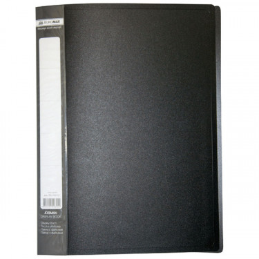 Папка пластикова, A4, з 30 файлами, чорна Jobmax Buromax (BM.3611-01)