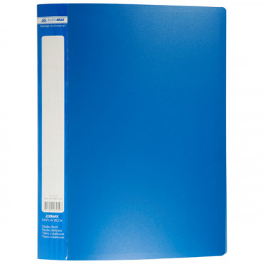 Папка пластикова, A4, з 30 файлами, синя Jobmax Buromax (BM.3611-02)