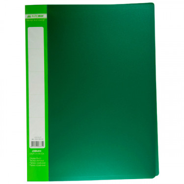 Папка пластикова, A4, з 30 файлами, зелена Jobmax Buromax (BM.3611-04)