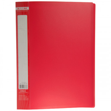Папка пластикова, A4, з 30 файлами, червона Jobmax Buromax (BM.3611-05)