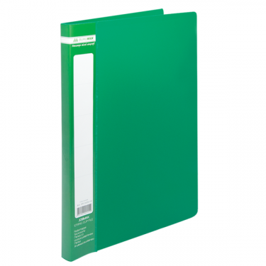 Папка пластикова, A4, з пружинним швидкозшивачем, зелена Jobmax Buromax (BM.3406-04)