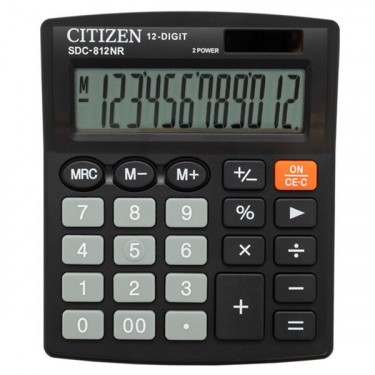 Калькулятор SDC-812NR 12 разрядів Citizen (SDC-812NR)
