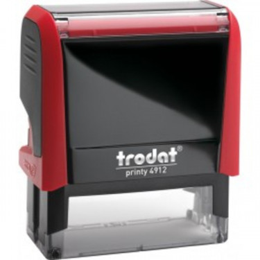 Оснастка для прямокутної печатки Printy 4912 47х18 мм, червона Trodat (4912/P4/красн)