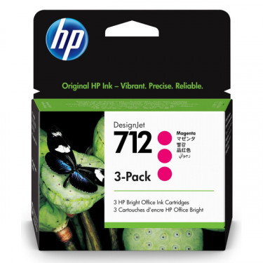 Картридж №712 3-Pack пурпуровий HP (3ED78A)