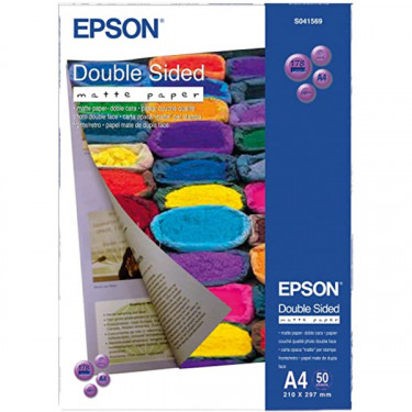 Фотопапір Double-Sided Matte Paper A4, 50 арк Epson (C13S041569)