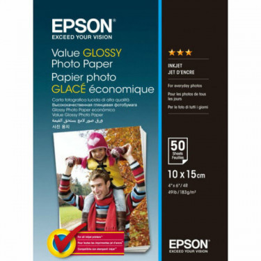 Фотопапір Value Glossy 10x15 см, 50 арк Epson (C13S400038)