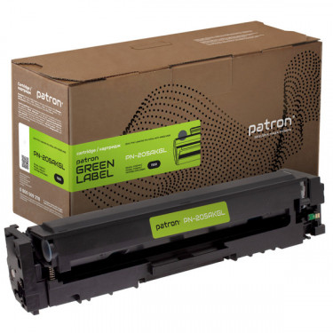 Картридж сумісний HP 205A (CF530A) Green Label, чорний Patron (PN-205AKGL)