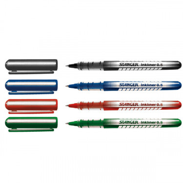 Набір з 4-х ручок-ролерів 0,5 мм Inkliner Stanger (740005)