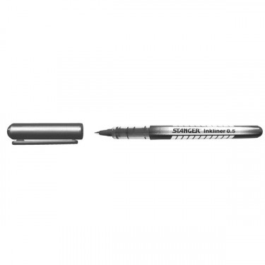 Ручка-ролер 0,5 мм, чорна Inkliner Stanger (7420001)