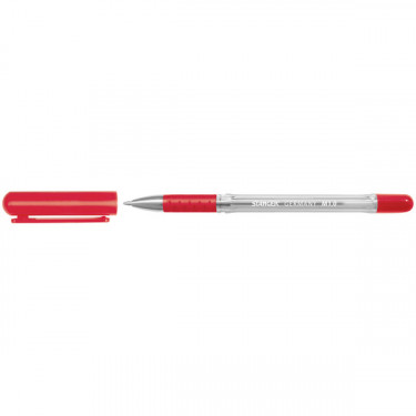 Ручка кулькова 1,0 мм, з грипом, червона Stanger (M 1.0-18000300005)