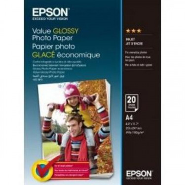 Фотопапір Value Glossy A4, 20 арк Epson (C13S400035)
