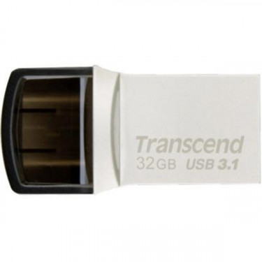 Накопичувач USB 3.1 Type-A + Type-C 32GB 890 R90/W30MB/s Transcend (TS32GJF890S)