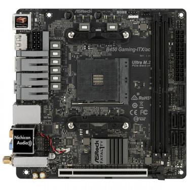 Материнська плата B450 GAMING-ITX ASRock (B450_GAMING-ITX/AC)