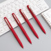 Ручка гелева 0.5 мм, антибактеріальне покриття софт, червона Baoke (1828A-red) Фото 1