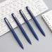 Ручка гелева 0.5 мм, антибактеріальне покриття софт, синя Baoke (1828A-blue) Фото 1