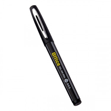Ручка гелева 1.0 мм, чорна Office Baoke (PC1048-black)