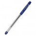 Ручка масляна 0.5 мм, з грипом синя Silky Baoke (B36-blue) Фото 1