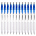 Ручка кулькова автоматична 0.7 мм, з грипом синя Smooth Baoke (B58-blue) Фото 1