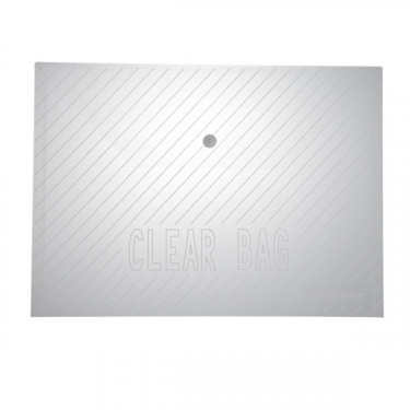 Папка-конверт на кнопці А4, прозора у смужку, комплект 20 шт.,  Comix (C318)