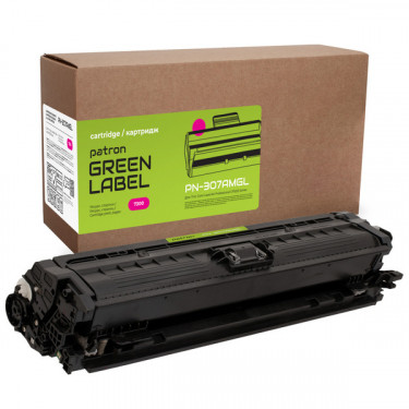 Картридж сумісний HP 307A (CE743A) пурпуровий Green Label Patron (PN-307AMGL)