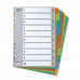 Цифровий індекс-розділювач А4 (цифри 1-10), 10 аркушів, пластик, кольоровий Comix (IX902) Фото 1