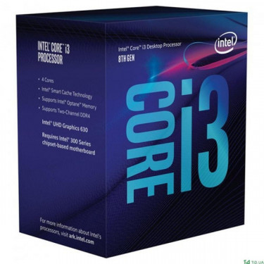Процесор Core i3-8300 box Intel (BX80684I38300)
