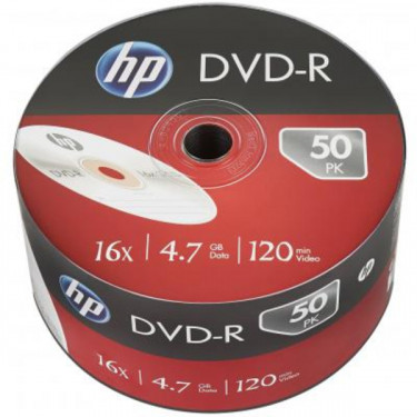 Диск DVD-R, 4.7GB, 16x, 50 шт, без шпинделя HP (69303 /DME00070-3)