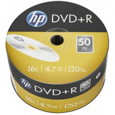 Диск DVD+R, 4.7GB, 16x, 50 шт, без шпинделя HP (69305 /DRE00070-3)