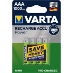 Аккумулятор AAA, Rechargeable Accu, 1000 mAh * 4 Varta (05703301404)