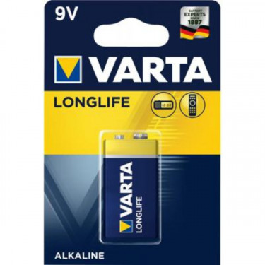 Батарейка Longlife 9 V, 6LR61 Varta (04122101411)